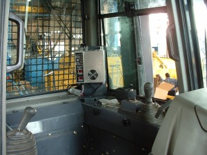 Custom Cooling Fan Controller in Komatsu Cab Zoomed Out