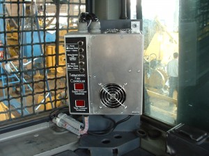 Custom Cooling Fan Controller in Komatsu Cab